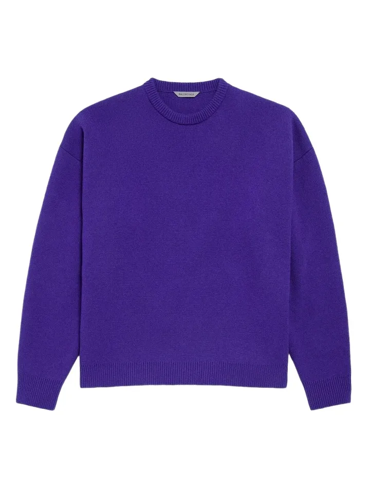 Balenciaga Men's Knitted City Crewneck Sweater