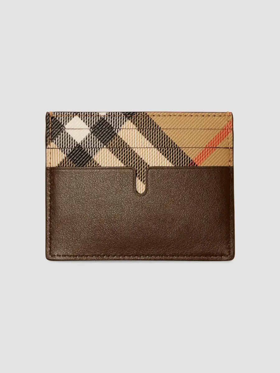 Burberry Men's EKD & Check Leather Card Case | Thumbnail 2 Burberry Men's EKD & Check Leather Card Case | Thumbnail 2