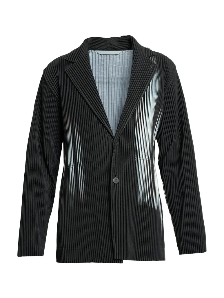 Homme Plissé Issey Miyake Men In The Shadow Single-Breasted Sport Jacket