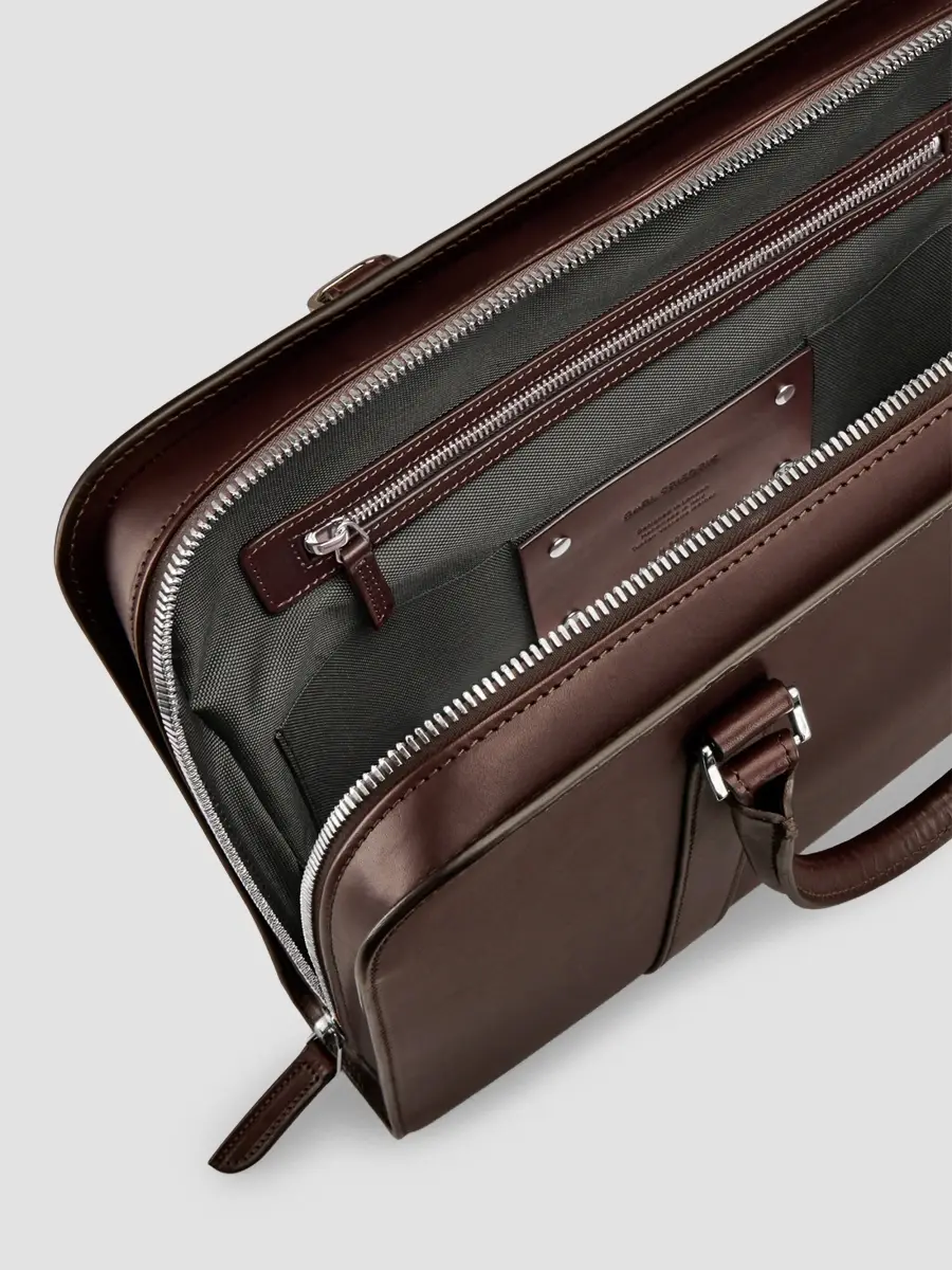 Carl Friedrik Men Heritage Palissy Leather Briefcase | Thumbnail 5