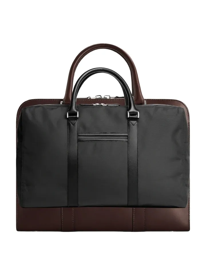 Carl Friedrik Men Heritage Palissy Leather Briefcase