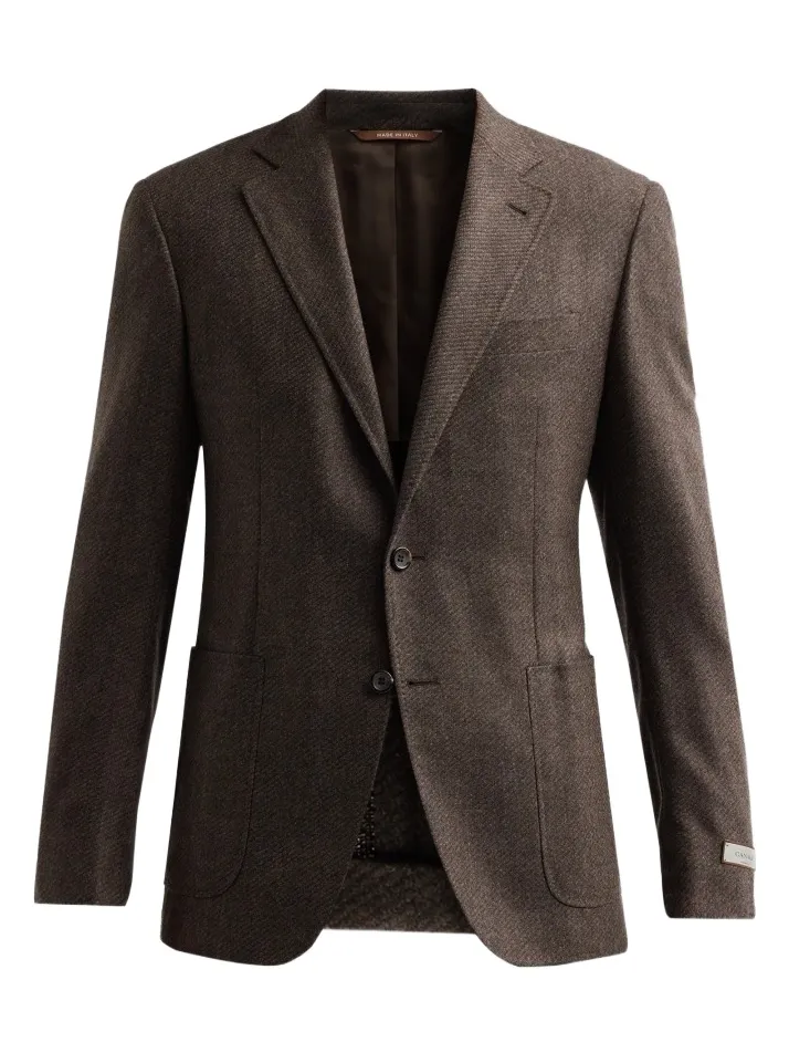 Canali Men's Raised Textured Wool Blazer