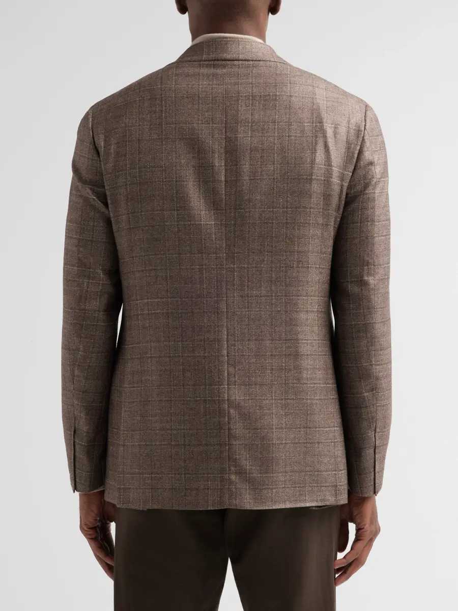 Canali Men's Plaid Lightweight Silk-Cashmere-Blend Sport Coat | Thumbnail 3 Canali Men's Plaid Lightweight Silk-Cashmere-Blend Sport Coat | Thumbnail 3