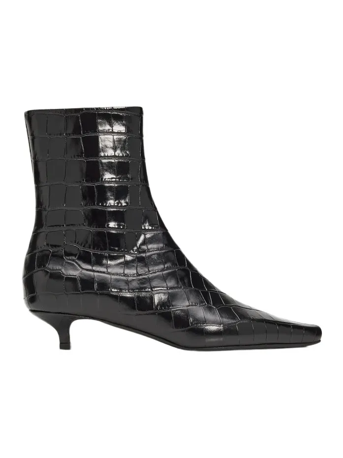 Women's 35MM Slim Croc-Embossed Ankle Boots Women's 35MM Slim Croc-Embossed Ankle Boots