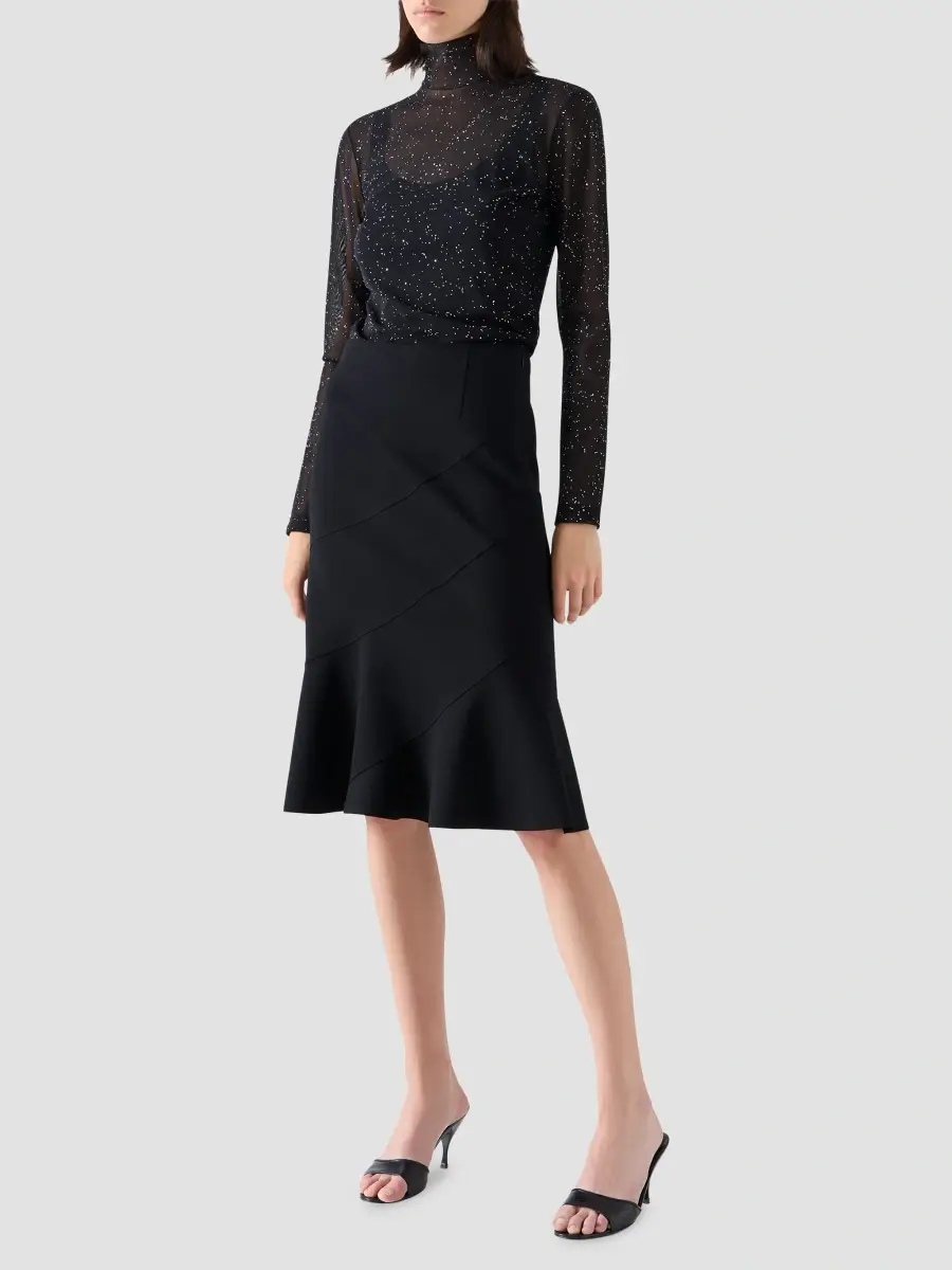 Akris punto Women's Metallic Starry Sky Tulle Shirt | Thumbnail 2 Akris punto Women's Metallic Starry Sky Tulle Shirt | Thumbnail 2