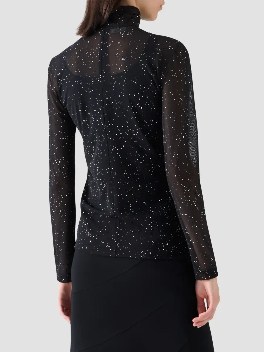 Akris punto Women's Metallic Starry Sky Tulle Shirt | Thumbnail 3 Akris punto Women's Metallic Starry Sky Tulle Shirt | Thumbnail 3
