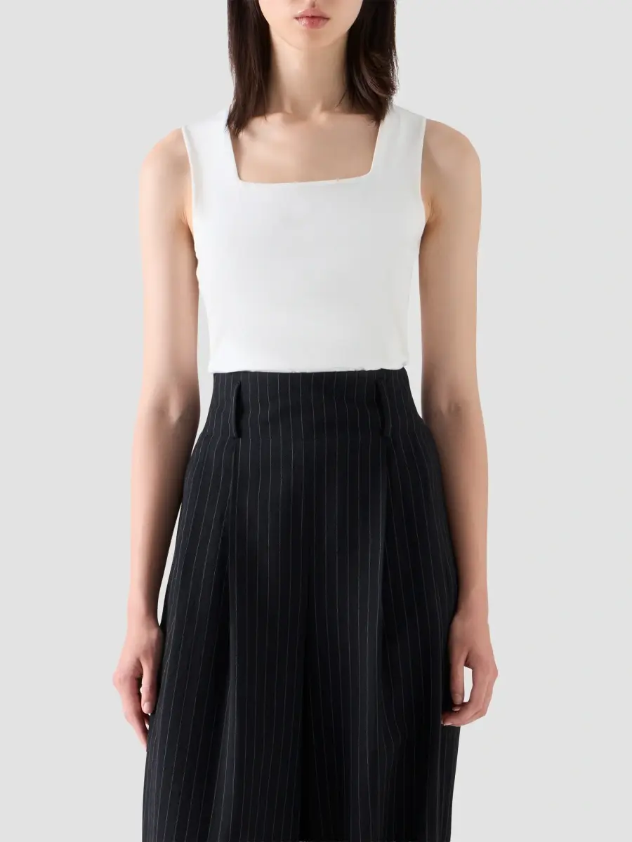 Akris punto Women's Stretch-Jersey Square Neck Top | Thumbnail 4 Akris punto Women's Stretch-Jersey Square Neck Top | Thumbnail 4