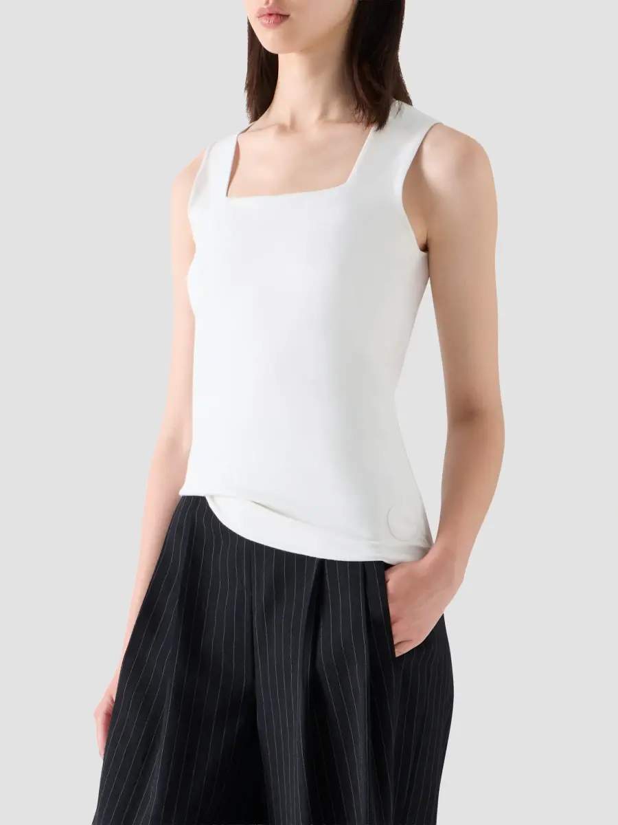 Akris punto Women's Stretch-Jersey Square Neck Top | Thumbnail 6 Akris punto Women's Stretch-Jersey Square Neck Top | Thumbnail 6