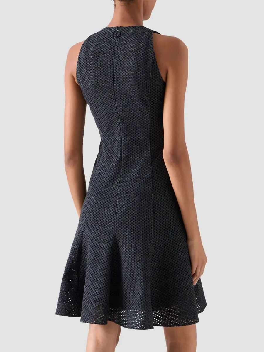 Akris punto Women's Scribble Dot-Embroidered Tulle Mini Dress | Thumbnail 3 Akris punto Women's Scribble Dot-Embroidered Tulle Mini Dress | Thumbnail 3