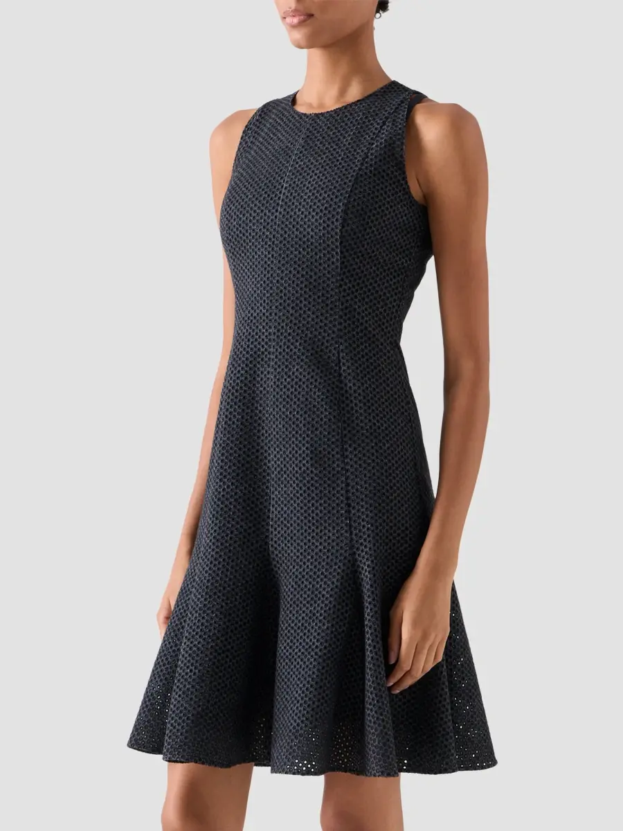 Akris punto Women's Scribble Dot-Embroidered Tulle Mini Dress | Thumbnail 6 Akris punto Women's Scribble Dot-Embroidered Tulle Mini Dress | Thumbnail 6