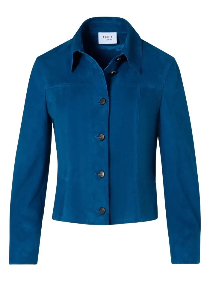Akris punto Women's Suede Crop Jacket