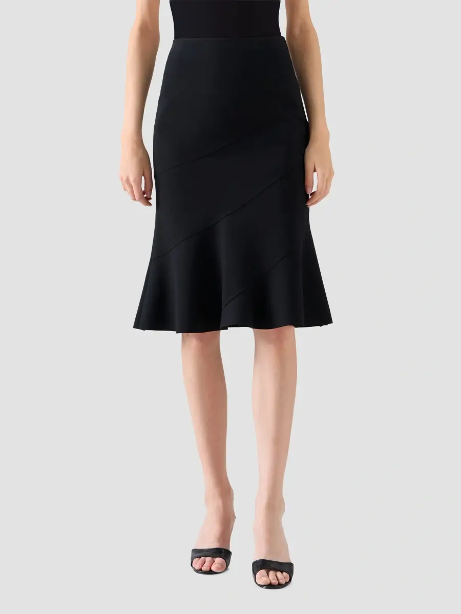 Akris punto Women's Signature Jersey Flounce Knee-Length Skirt | Thumbnail 2 Akris punto Women's Signature Jersey Flounce Knee-Length Skirt | Thumbnail 2