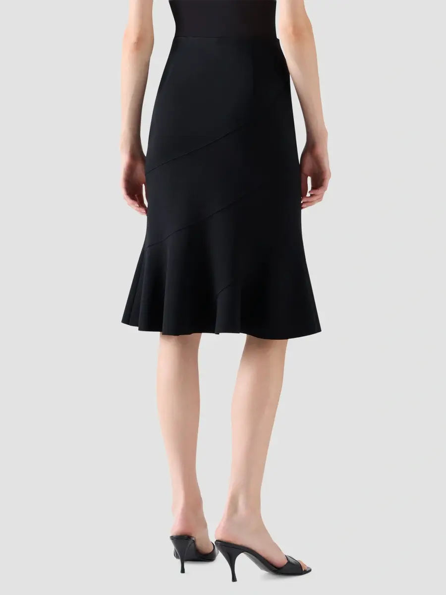 Akris punto Women's Signature Jersey Flounce Knee-Length Skirt | Thumbnail 3 Akris punto Women's Signature Jersey Flounce Knee-Length Skirt | Thumbnail 3