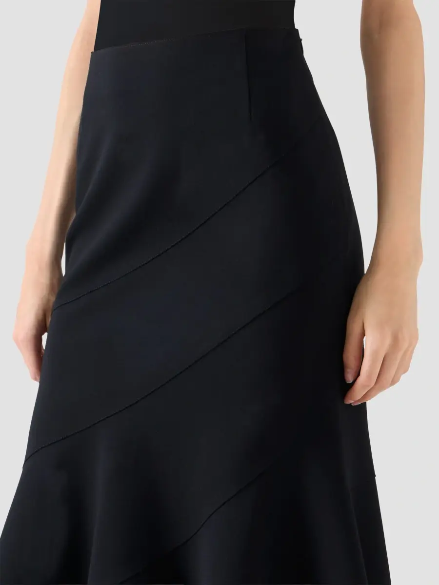 Akris punto Women's Signature Jersey Flounce Knee-Length Skirt | Thumbnail 4 Akris punto Women's Signature Jersey Flounce Knee-Length Skirt | Thumbnail 4