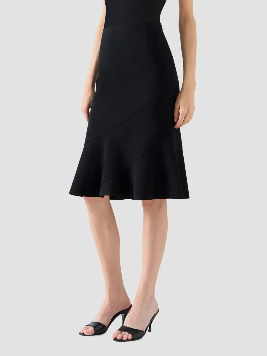 Akris punto Women's Signature Jersey Flounce Knee-Length Skirt | Thumbnail 5 Akris punto Women's Signature Jersey Flounce Knee-Length Skirt | Thumbnail 5