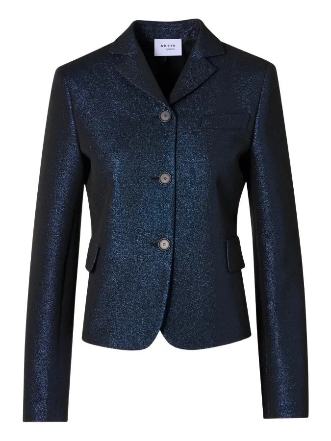 Akris punto Women's Metallic Cotton Blazer