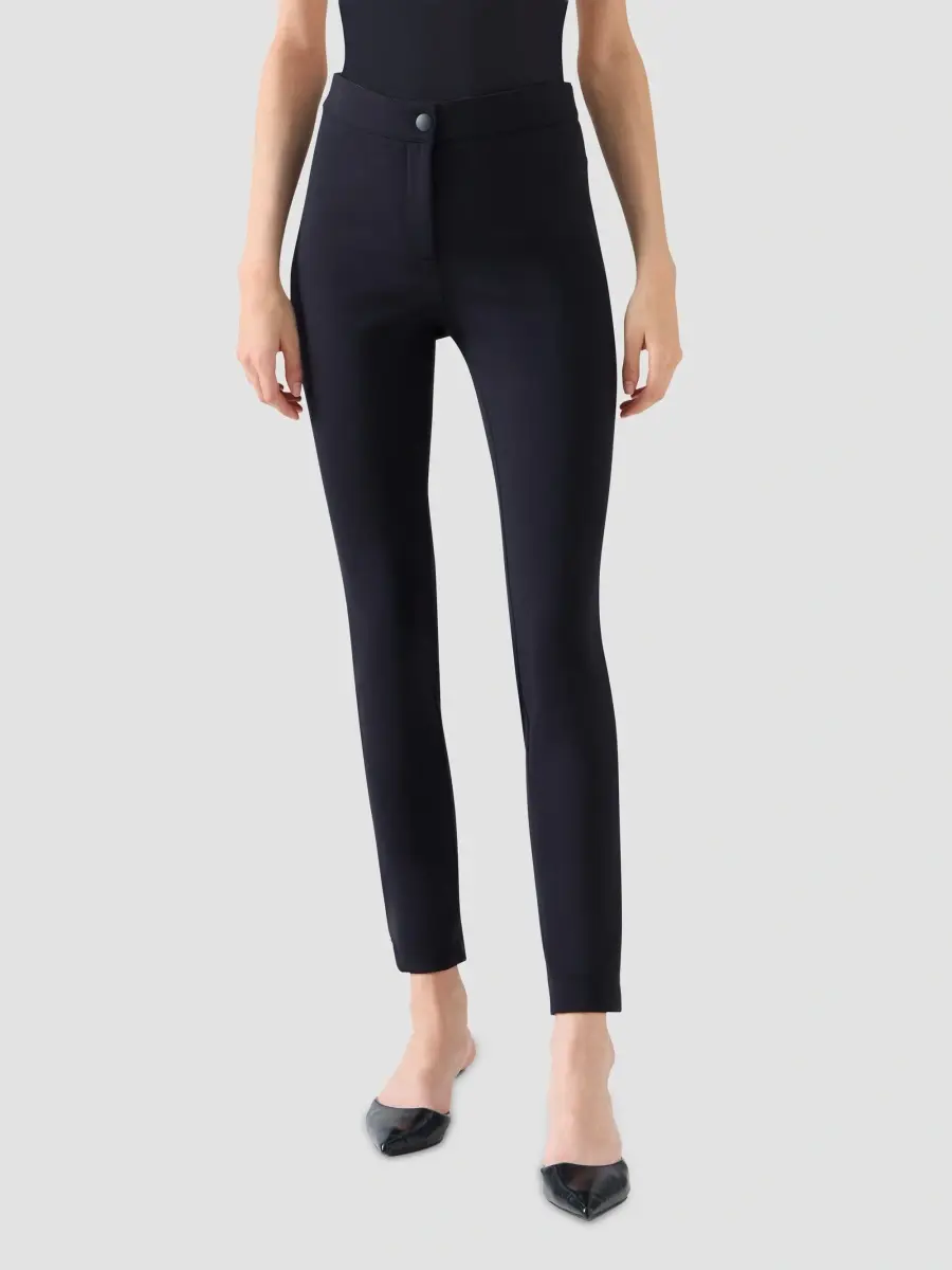 Akris punto Women's Mitch Signature Jersey Slim-Leg Ankle Pants | Thumbnail 2
