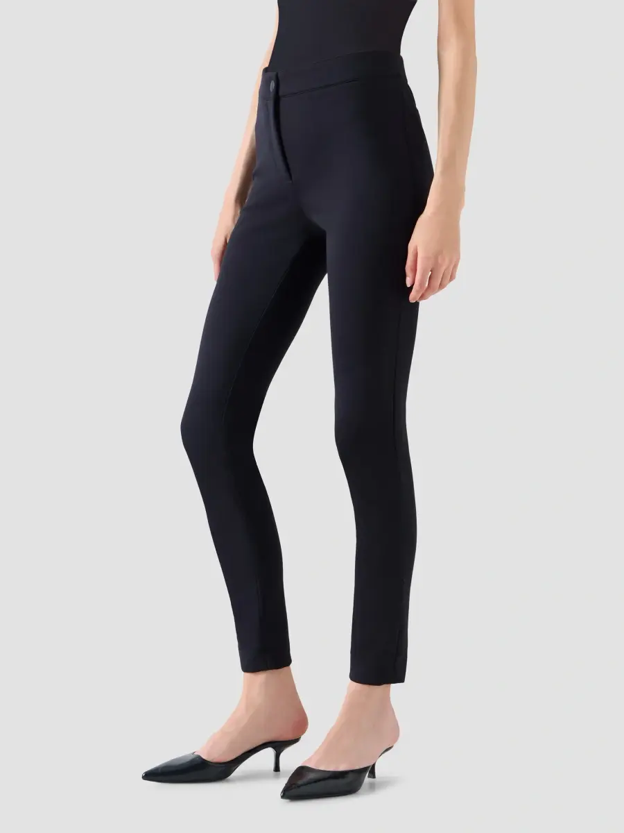Akris punto Women's Mitch Signature Jersey Slim-Leg Ankle Pants | Thumbnail 5