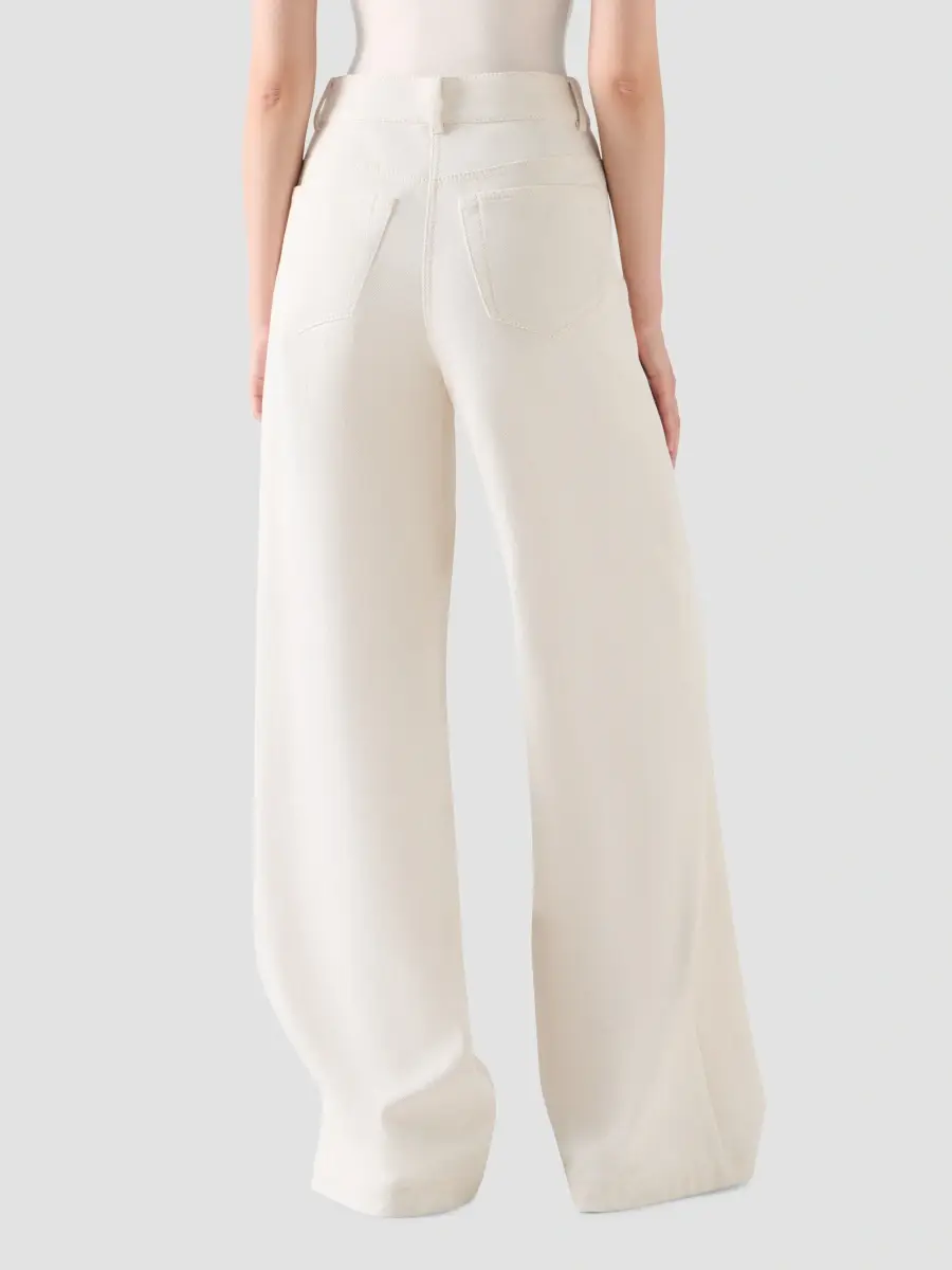 Akris punto Women's Cooper Washed Denim Wide-Leg Pants | Thumbnail 3