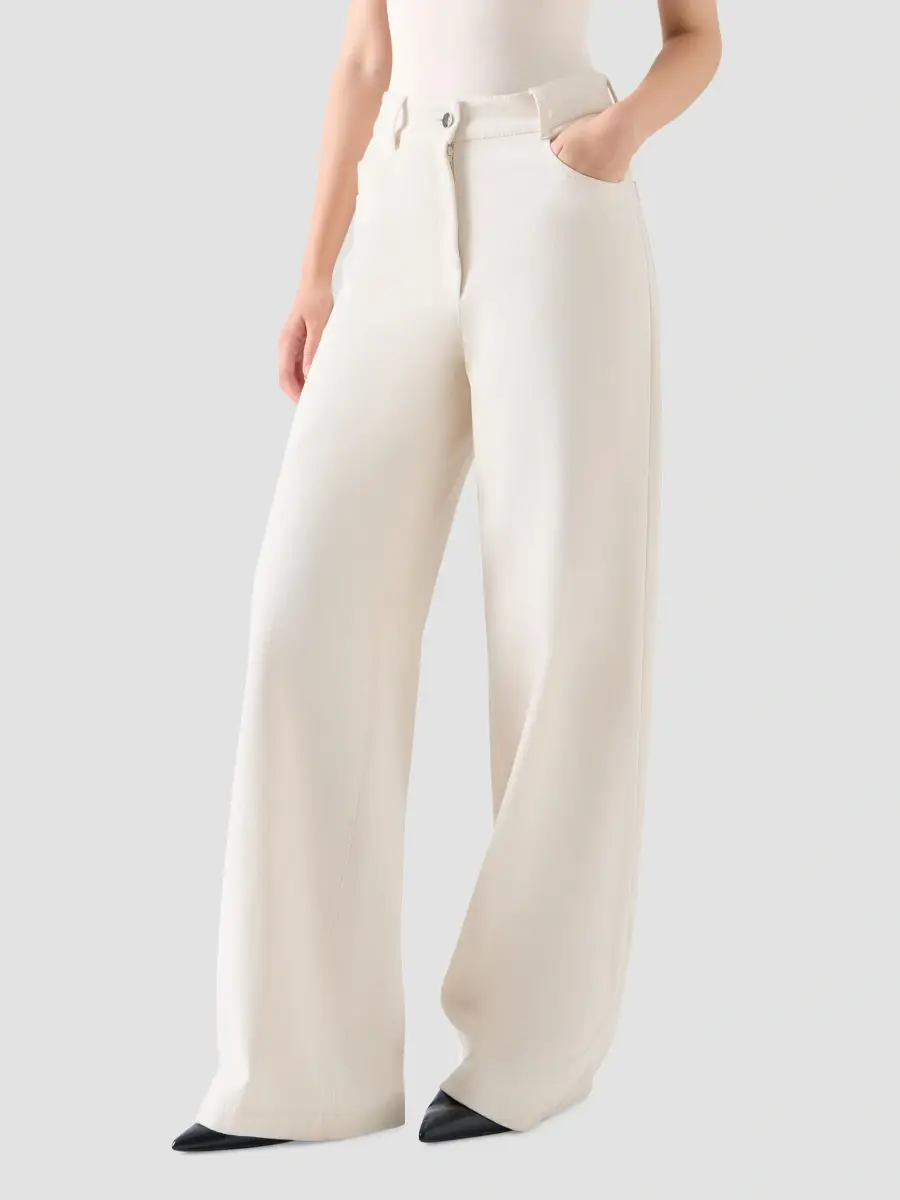 Akris punto Women's Cooper Washed Denim Wide-Leg Pants | Thumbnail 5