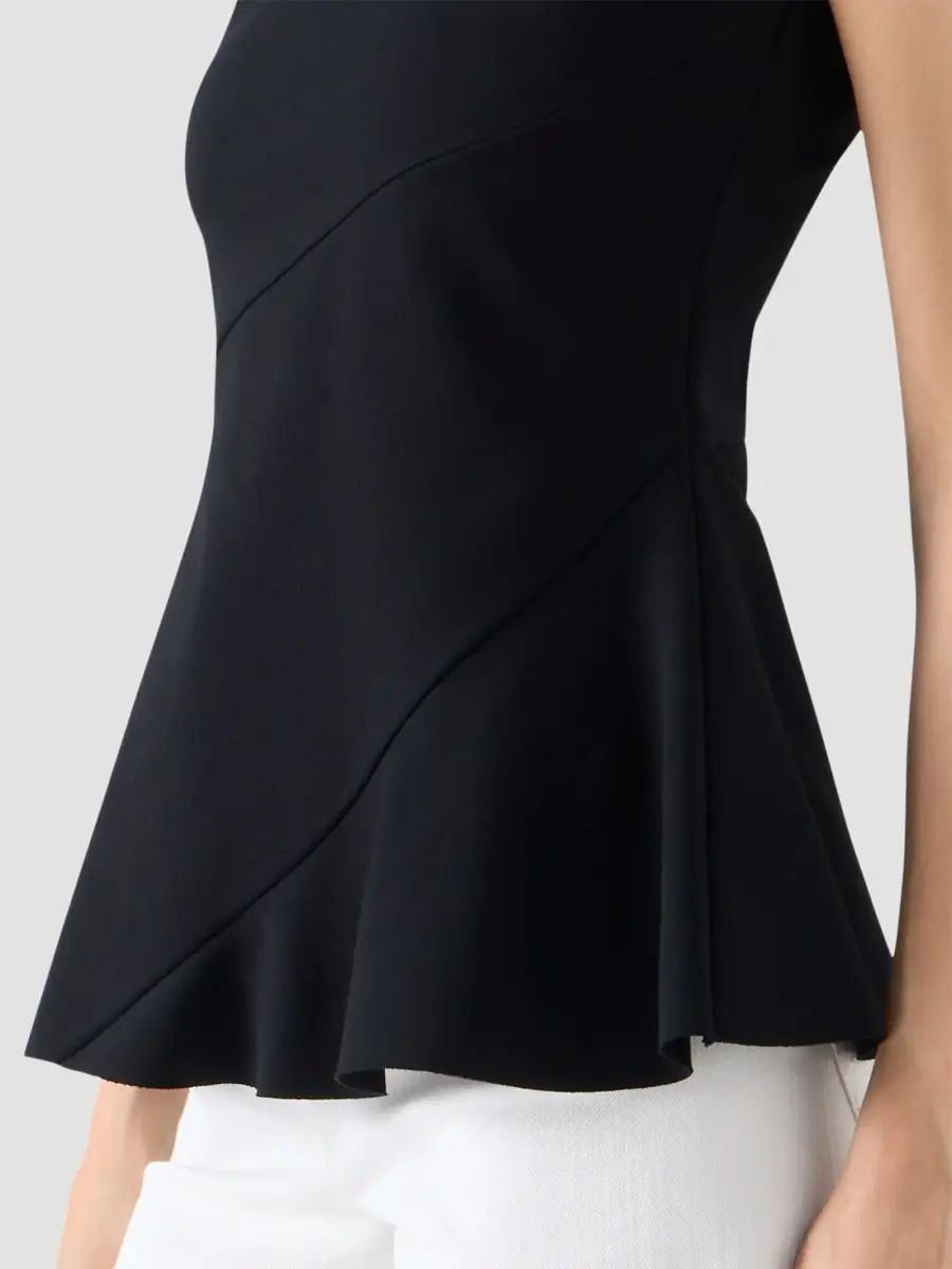 Akris punto Women's Signature Jersey Twisted-Seam Peplum Top | Thumbnail 5