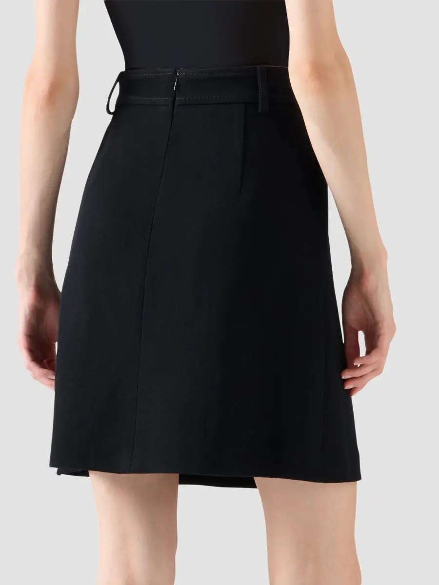 Akris punto Women's Wool Tricotine Box-Pleat A-Line Skirt | Thumbnail 3 Akris punto Women's Wool Tricotine Box-Pleat A-Line Skirt | Thumbnail 3
