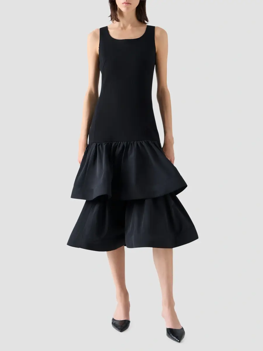 Akris punto Women's Drop-Waist Midi Dress | Thumbnail 2 Akris punto Women's Drop-Waist Midi Dress | Thumbnail 2