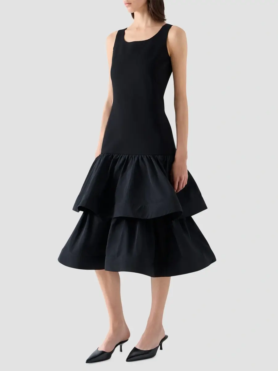 Akris punto Women's Drop-Waist Midi Dress | Thumbnail 5 Akris punto Women's Drop-Waist Midi Dress | Thumbnail 5