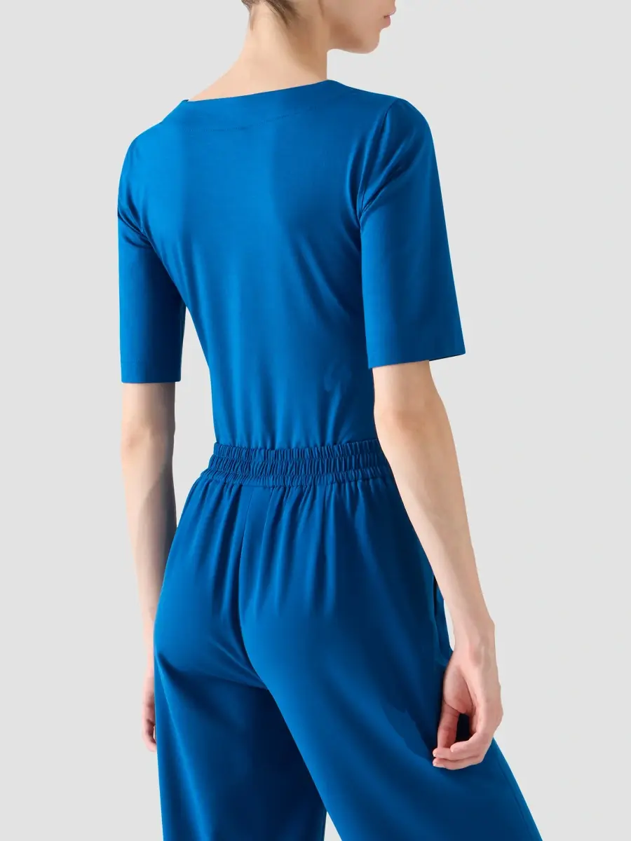 Akris punto Women's Fitted Jersey Square Neck T-Shirt | Thumbnail 3