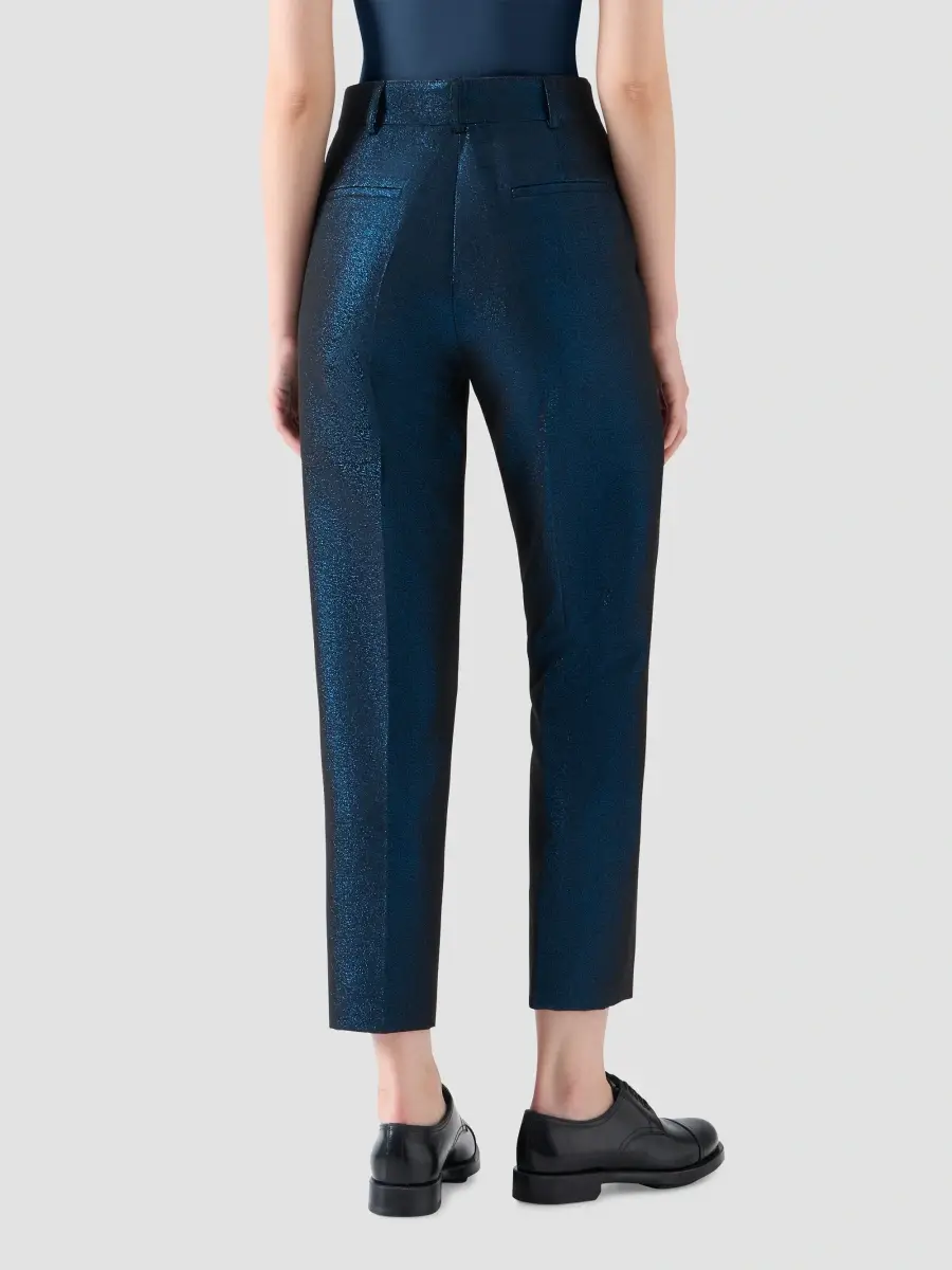 Akris punto Women's Feryn Metallic Tapered-Leg Ankle Pants | Thumbnail 3