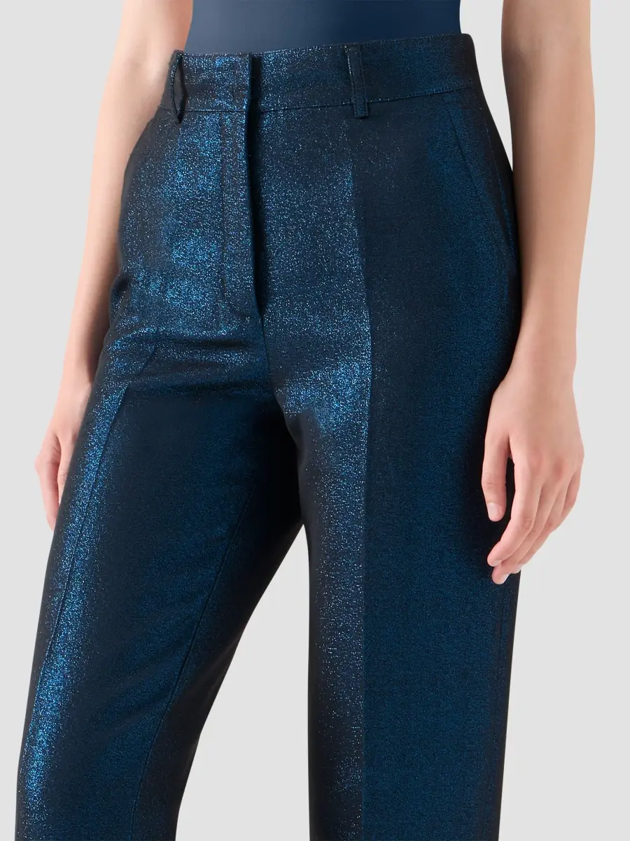Akris punto Women's Feryn Metallic Tapered-Leg Ankle Pants | Thumbnail 4