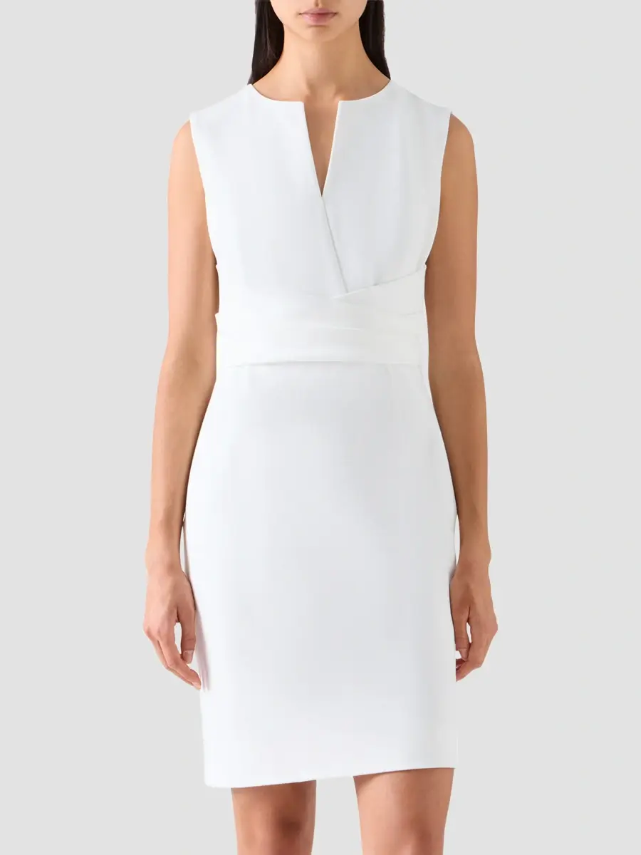 Akris punto Women's Draped Waist Sheath Mini Dress | Thumbnail 3