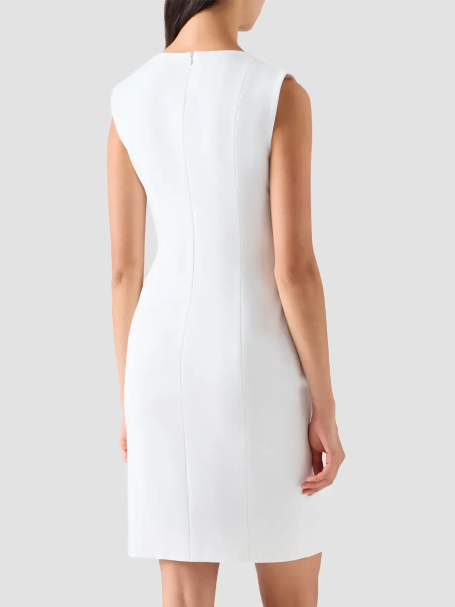 Akris punto Women's Draped Waist Sheath Mini Dress | Thumbnail 4