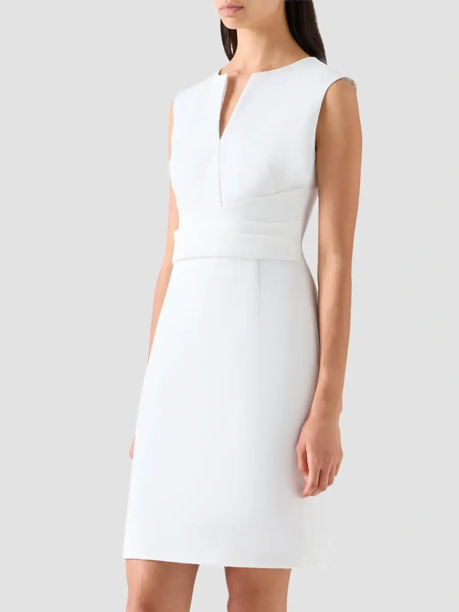Akris punto Women's Draped Waist Sheath Mini Dress | Thumbnail 6