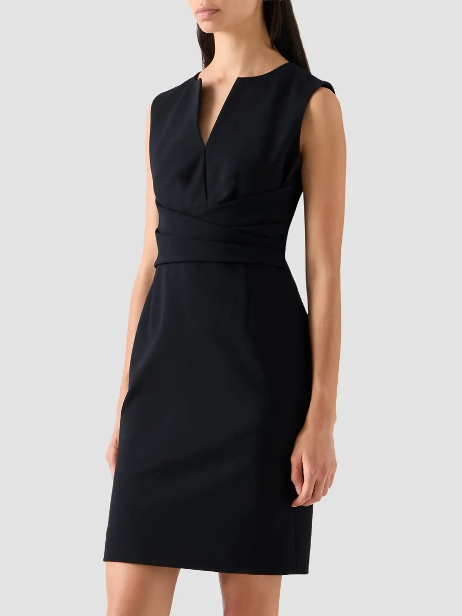 Akris punto Women's Draped Waist Sheath Mini Dress | Thumbnail 6