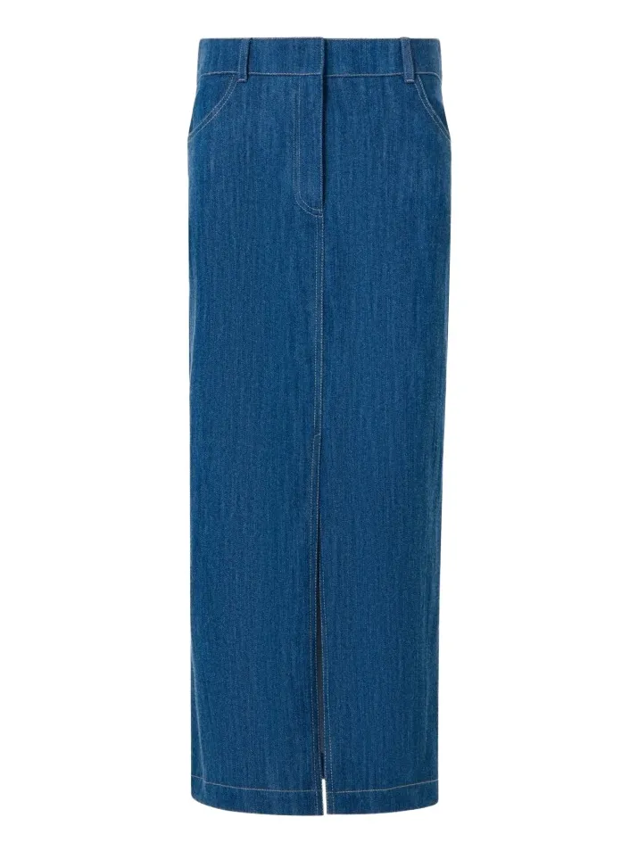 Women's Denim Midi Pencil Skirt Women's Denim Midi Pencil Skirt