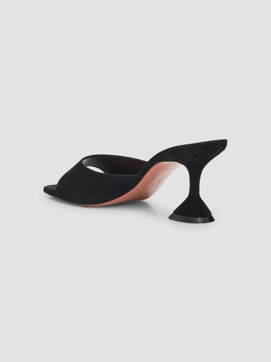 Amina Muaddi Women's Lupita 70MM Suede Mules | Thumbnail 4 Amina Muaddi Women's Lupita 70MM Suede Mules | Thumbnail 4