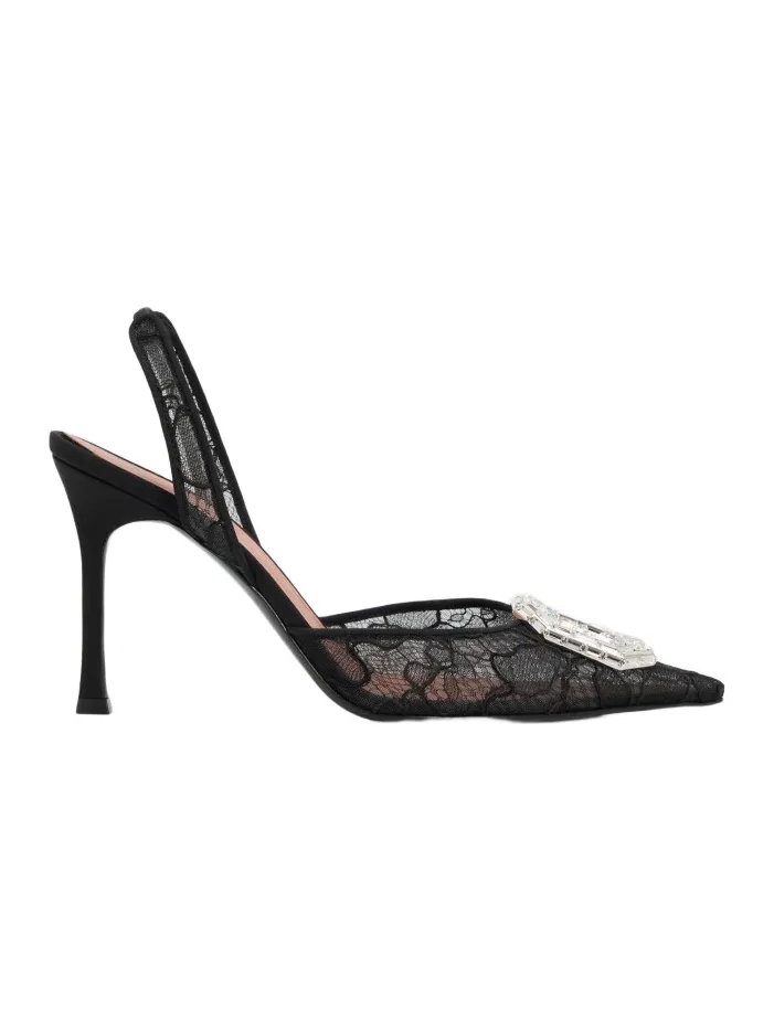 Women's Camelia 90MM Lace Slingback Pumps