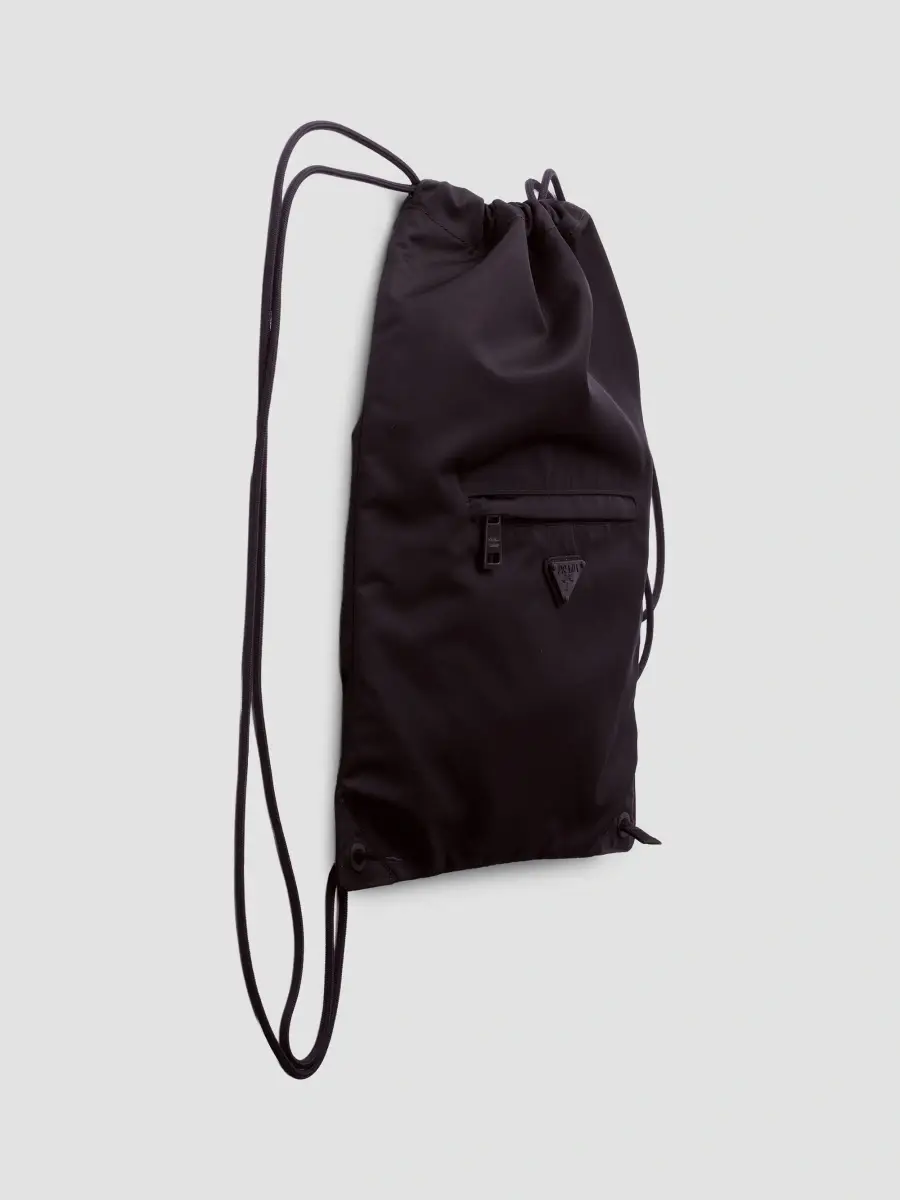 Prada Men's Re-Nylon Drawstring Backpack | Thumbnail 4 Prada Men's Re-Nylon Drawstring Backpack | Thumbnail 4