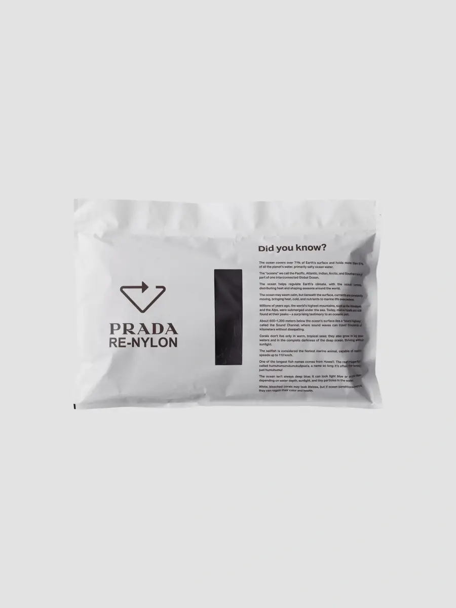 Prada Men's Re-Nylon Drawstring Backpack | Thumbnail 9 Prada Men's Re-Nylon Drawstring Backpack | Thumbnail 9