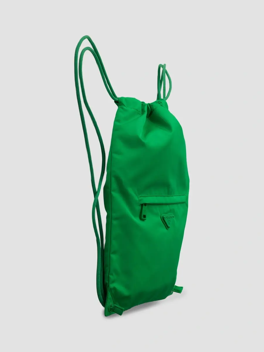 Prada Men's Re-Nylon Drawstring Backpack | Thumbnail 4 Prada Men's Re-Nylon Drawstring Backpack | Thumbnail 4
