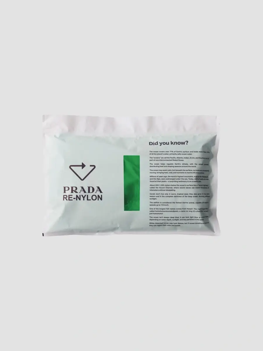 Prada Men's Re-Nylon Drawstring Backpack | Thumbnail 9 Prada Men's Re-Nylon Drawstring Backpack | Thumbnail 9