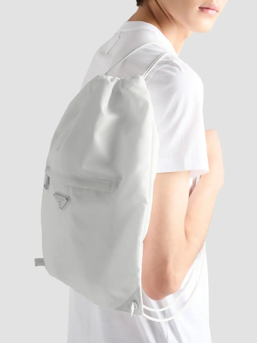 Prada Men's Re-Nylon Drawstring Backpack | Thumbnail 2