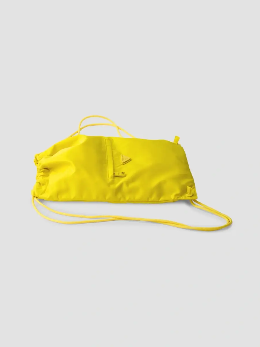 Prada Men's Re-Nylon Drawstring Backpack | Thumbnail 4 Prada Men's Re-Nylon Drawstring Backpack | Thumbnail 4