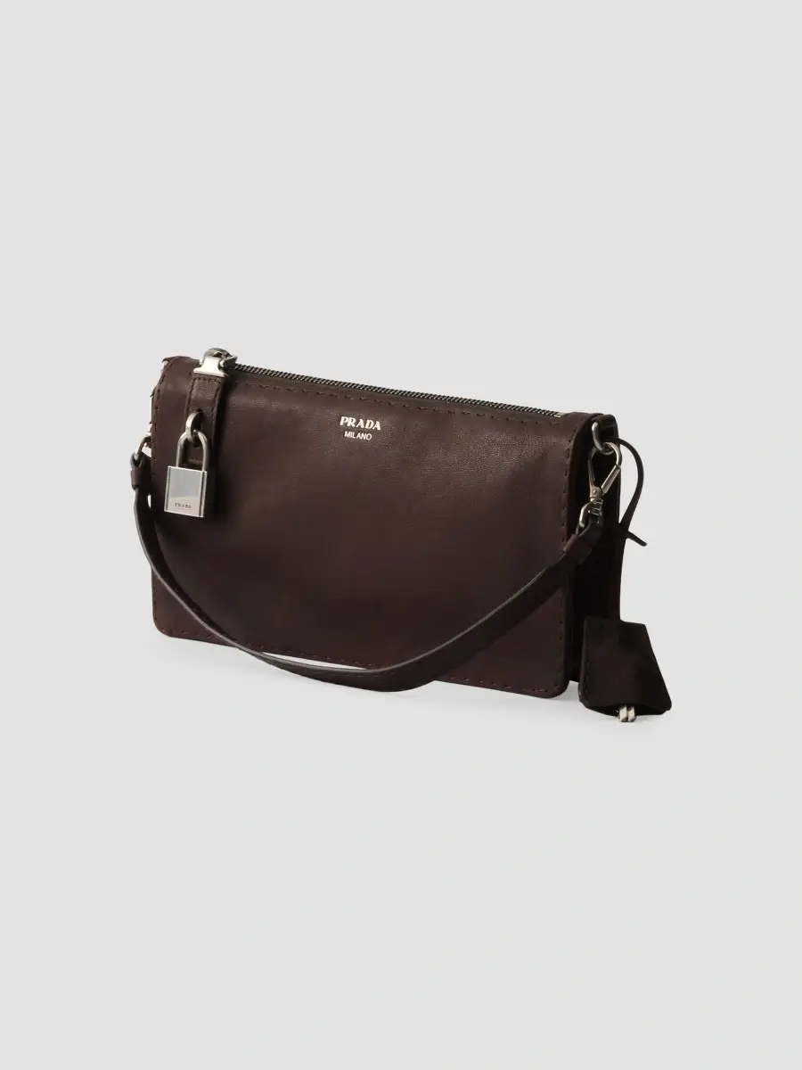 Prada Women's Nappa Leather Pouch | Thumbnail 2 Prada Women's Nappa Leather Pouch | Thumbnail 2