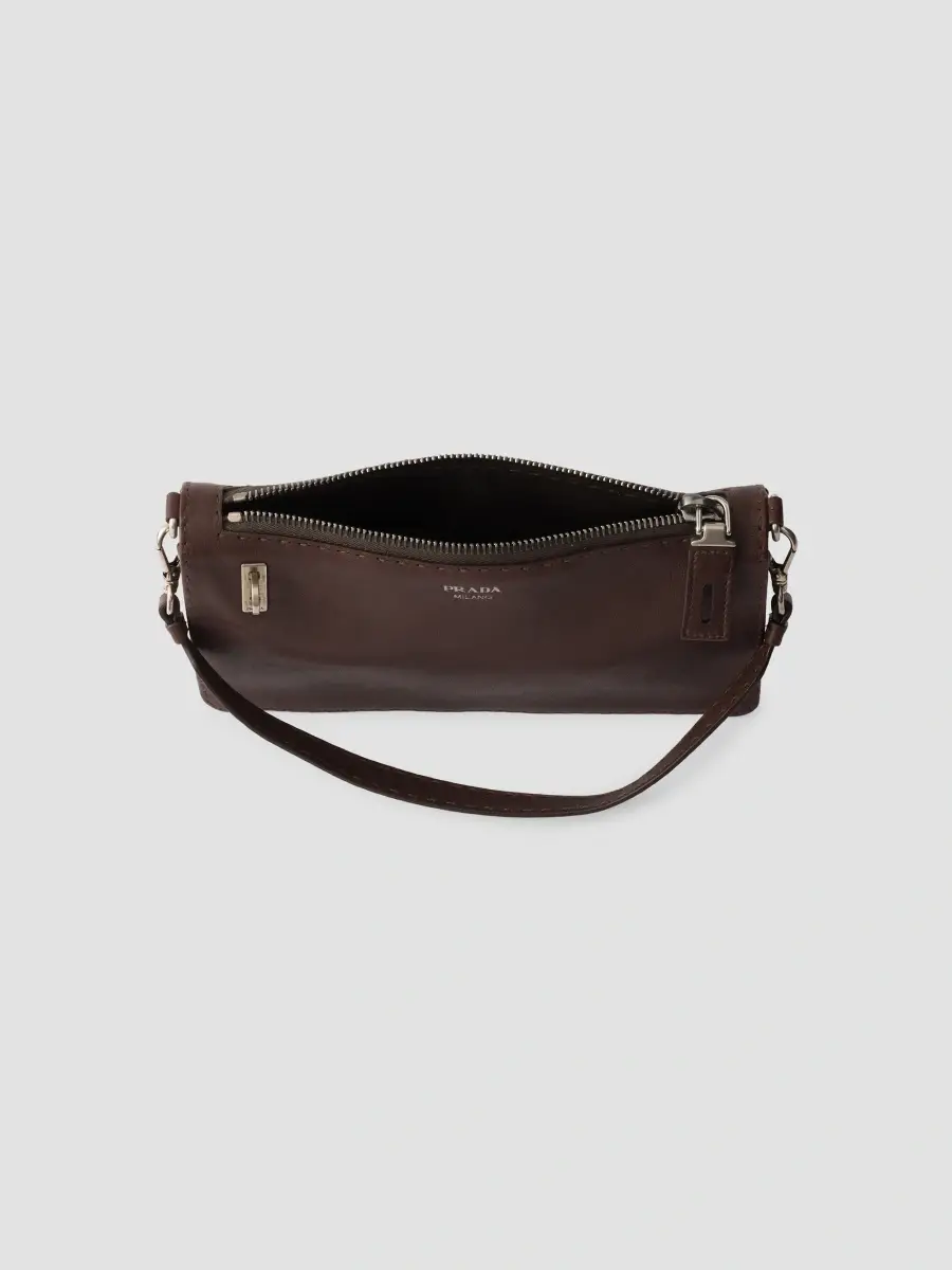 Prada Women's Nappa Leather Pouch | Thumbnail 4 Prada Women's Nappa Leather Pouch | Thumbnail 4