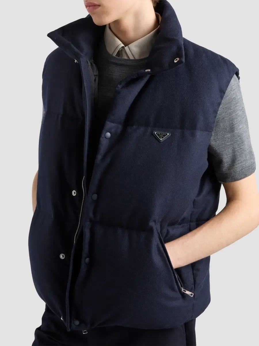 Prada Men's Re-Wool Down Vest | Thumbnail 4