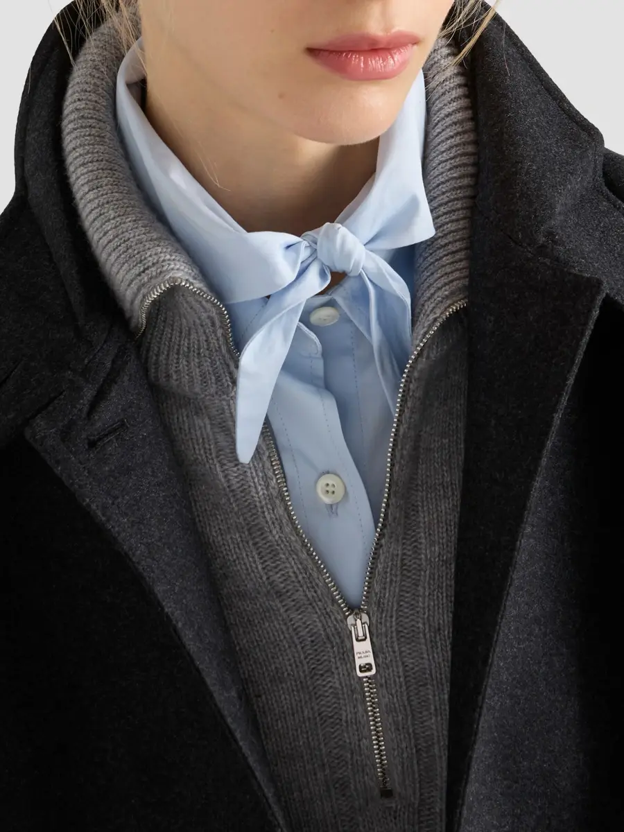 Prada Women's Re-Cashmere Polo Sweater | Thumbnail 5