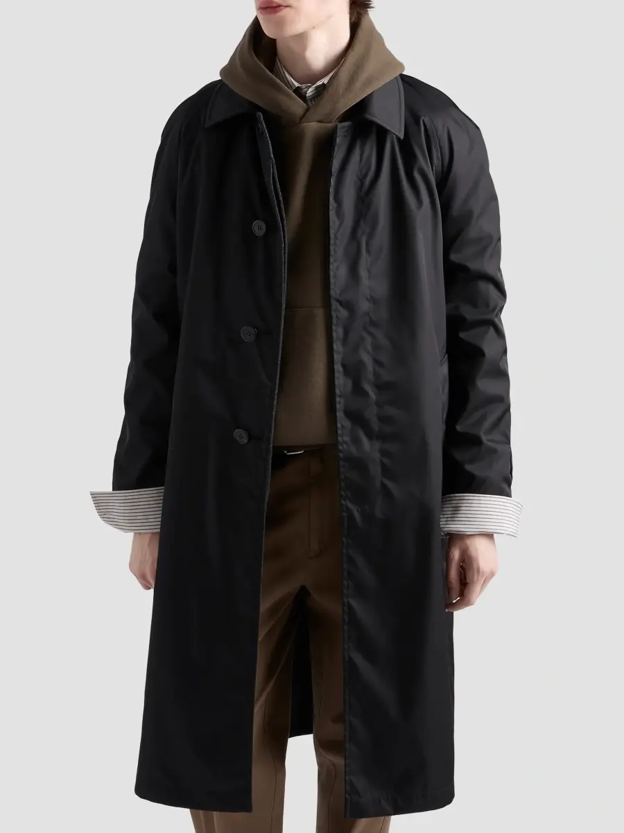Prada Men's Re-Wool Coat | Thumbnail 3 Prada Men's Re-Wool Coat | Thumbnail 3