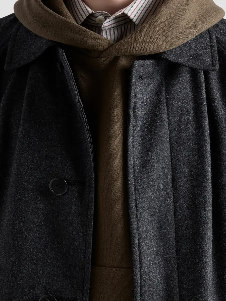Prada Men's Re-Wool Coat | Thumbnail 5 Prada Men's Re-Wool Coat | Thumbnail 5
